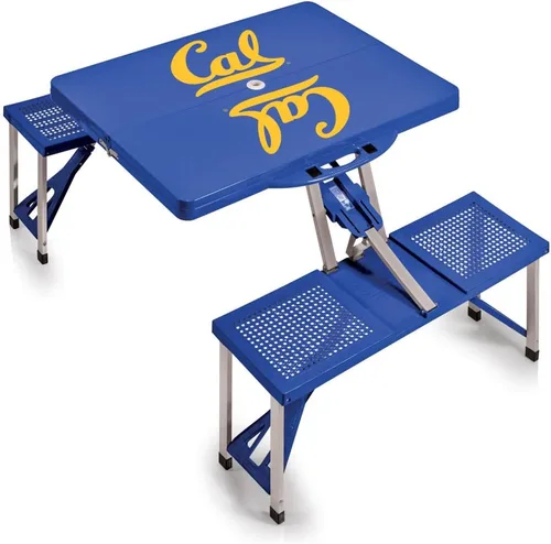 Vista 16 de PICNIC TIME NCAA North Carolina Tar Heels Folding Picnic Table - Camping Table - Outdoor Table with Umbrella Hole