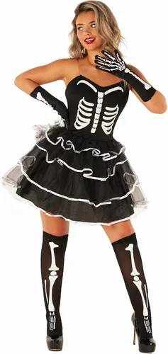 Vista 2 de fun shack Adult Skeleton Costume Women, Skeleton Costume Dress, Womens Skeleton Costume Dress, Women Skeleton Tutu