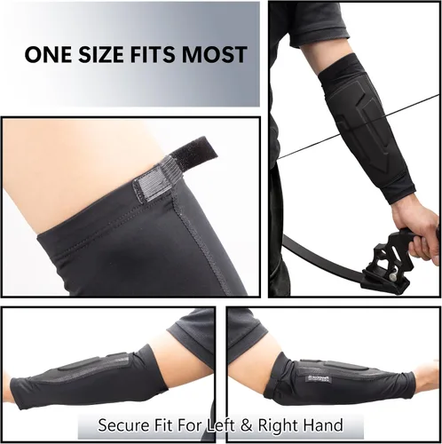 Vista 15 de Protector de brazo de tiro con arco, manga de enfriamiento para brazo con cobertura completa, diseño de antebrazo para mano derecha izquierda