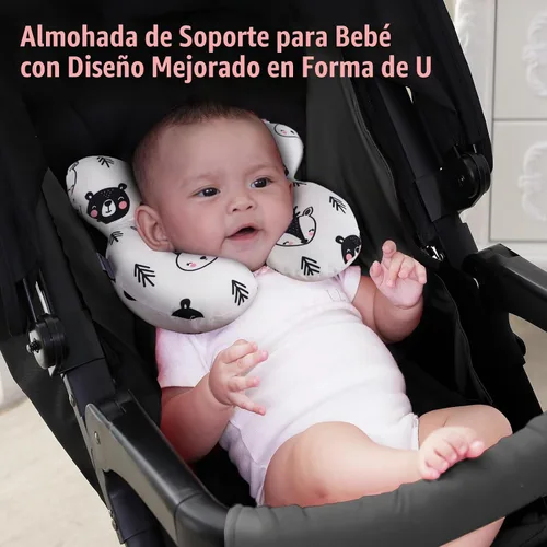 Vista 3 de Kakiblin - Almohada de cuello para bebé, almohada de apoyo para bebé mejorada, almohada para la cabeza del bebé, almohada de apoyo para el cuello