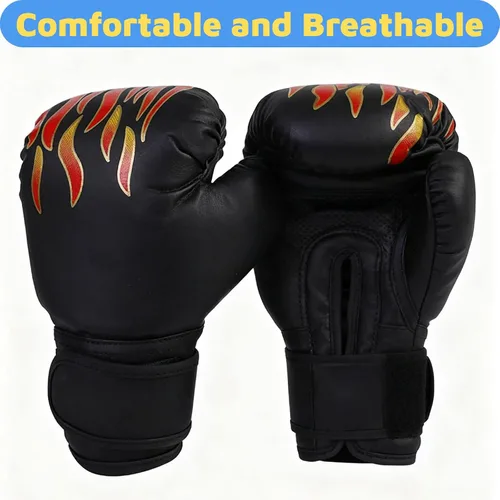 Vista 2 de Guantes de Boxeo para Niños Guantes de Boxeo Rojo Azul