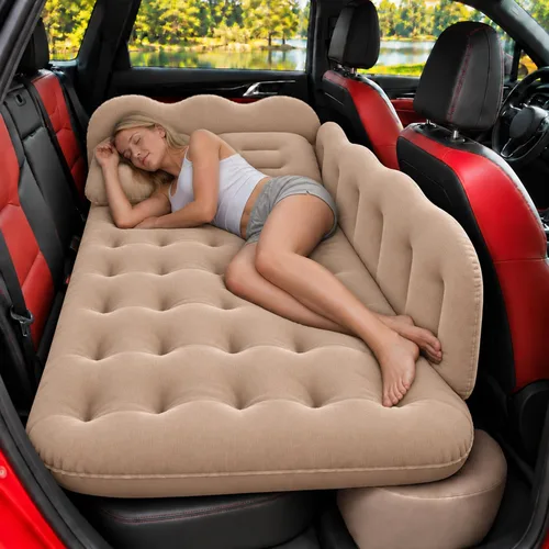 Vista 9 de Colchón de aire de coche para asiento trasero de camioneta SUV Negro