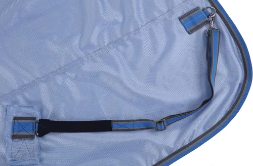 Vista 4 de LEAFOREST Alfombra de verano con cuello estándar de malla de caballo, color azul, 63 pulgadas