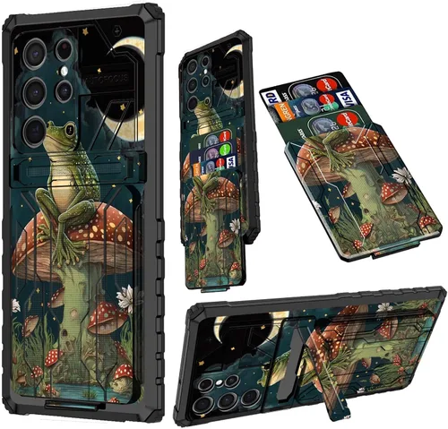 Vista 84 de Funda para Samsung A13 5G, Galaxy A13 5G con tarjetero desmontable atril resistente a prueba de golpes funda protectora para Samsung Galaxy A13 Gato