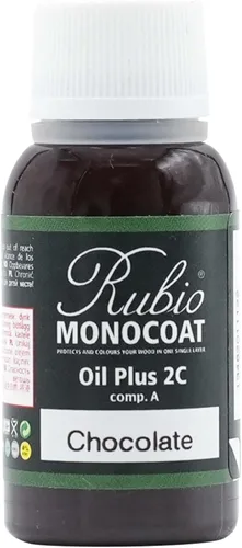 Vista 121 de Rubio Monocoat Muestra de Tinte y Acabado para Madera - Niebla 5% Aceite Plus Parte A Aceite de linaza para madera de secado rápido y ecológico