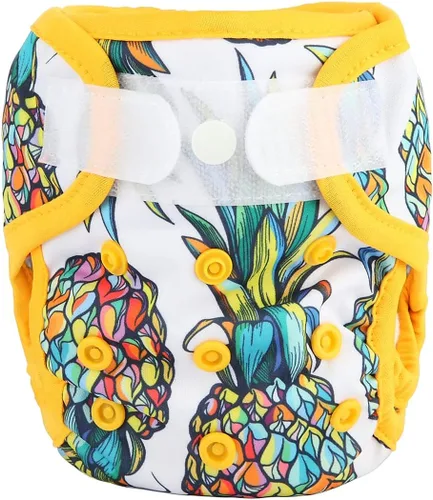 Vista 17 de Funda para pañales para recién nacidos con broche y pestaña de lavado, material PUL, 1 unidad