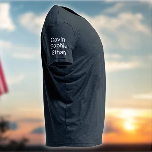 Vista 5 de NAZENTI Camisa personalizada para papá y papá, camisa personalizada con nombre para abuelo y nietos, cumpleaños, Navidad, día del padre, regalo