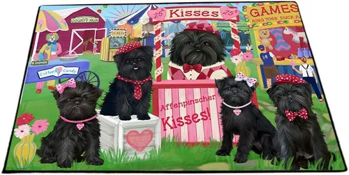 Vista 28 de Doggie of the Day Affenpinscher Dogs Floor Mat - 4th of July Independence Day - Best Dog Doormat - Protector Decor - Unique Portrait Art - Premium