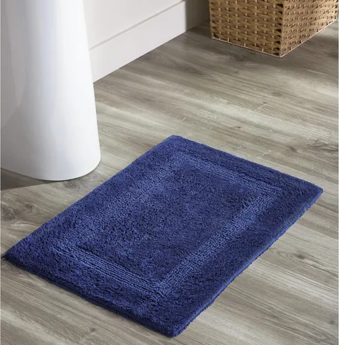 Vista 368 de Better Trends - Juego de 2 alfombras de baño 100% algodón, extra suaves, con borlas, de 17" x 24", alfombra de baño superabsorbente y reversible