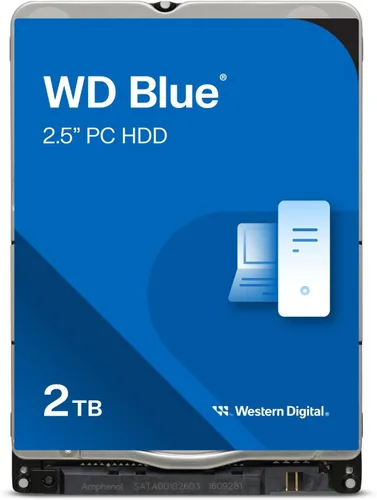 Vista 13 de Western Digital 1TB WD Blue Disco duro móvil HDD - 5400 RPM, SATA 6 Gb/s, caché de 128 MB, 2.5" - WD10SPZX