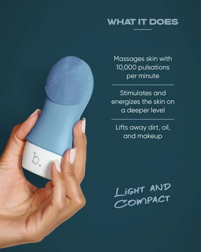 Vista 3 de Buttah Skin by Dorion Renaud Buttah Mini Vibe - Cepillo limpiador con soporte, tecnología nueva y mejorada para limpieza profunda y exfoliación