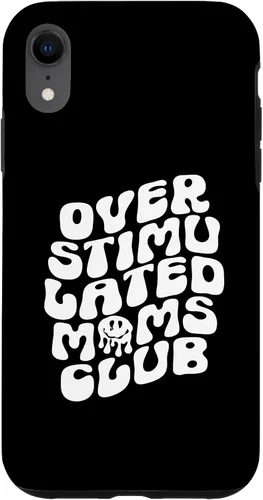 Vista 25 de Groovy Overstimulated Moms Club Funny Trendy Mom Case for iPhone 17