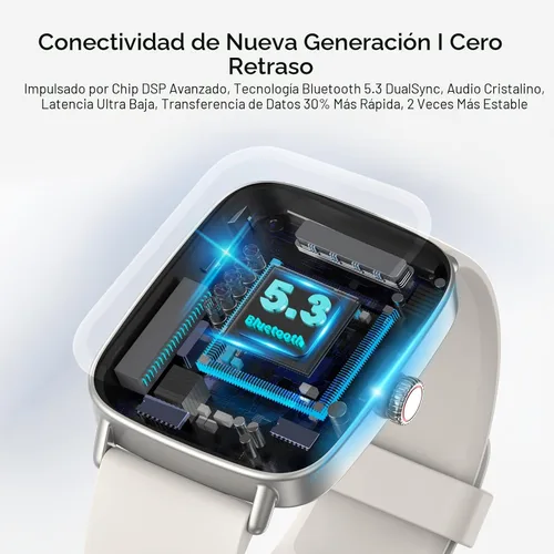 Vista 4 de Reloj inteligente para mujer, reloj inteligente HD de 1.85 pulgadas compatible con iPhone/Samsung/Android (respuesta/hacer llamadas), más de 100