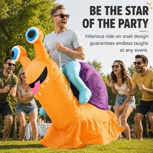 Vista 10 de Halloween Snail Inflatable Costume for Adults