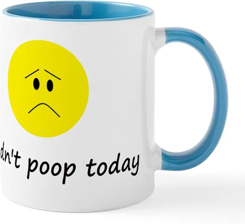 Vista 23 de CafePress Time To Poop Mugs Taza de café de cerámica de 11 oz (11.0 fl oz)