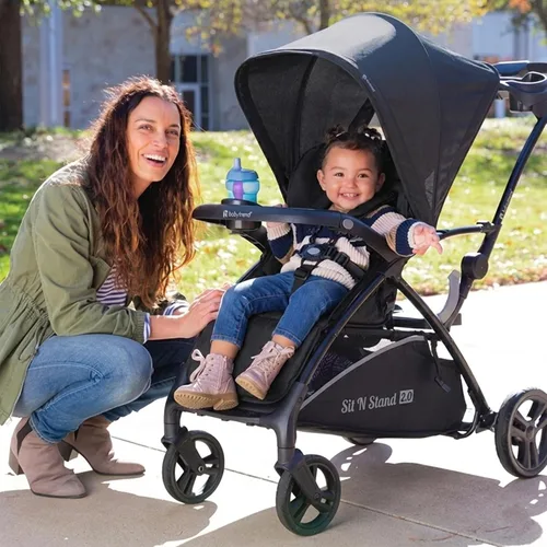 Vista 5 de Baby Trend Sit N' Stand® 2.0 gris(Simply Grey)