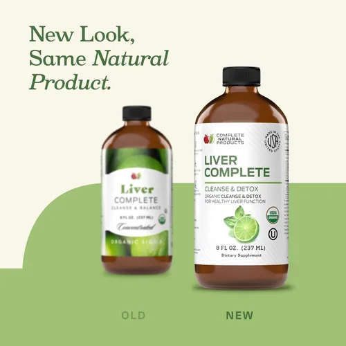 Vista 3 de Liver Complete Liquid 8 oz – Fórmula orgánica de desintoxicación de limpieza del hígado, apoyo a base de hierbas para altas enzimas con cardo