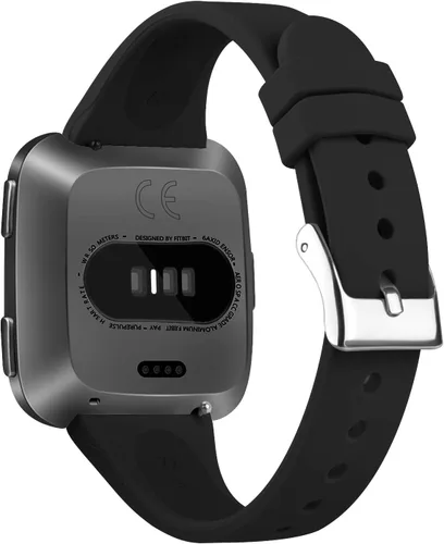 Vista 5 de Tobfit Pack 3 bandas delgadas compatibles con Fitbit Versa 2 Bands/Fitbit Versa/Fitbit Versa Lite/SE, pulsera de repuesto de silicona para hombres