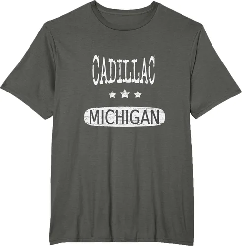 Vista 7 de Vintage Cadillac Michigan Camiseta