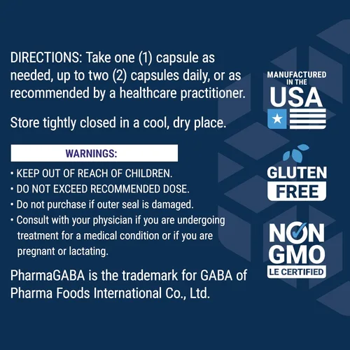 Vista 7 de Life Extension GABA, apoyo al estrés, suplemento GABA, apoyo del estado de ánimo, sueño, relajación, sin gluten, sin OMG, vegetariano, 60 cápsulas