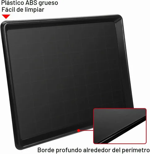 Vista 3 de 1 pieza de 29.1"x19.5" de repuesto para bandeja inferior de jaula de plástico para perro, alfombrilla multiusos para botas, bandeja para zapatos