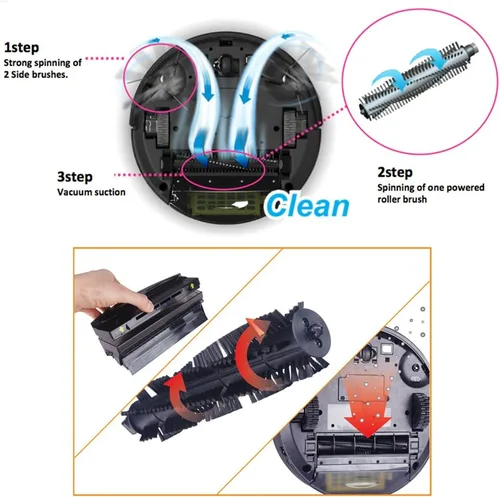 Vista 6 de iClebo Arte YCR–M05 Smart Home/Office Vacuum Cleaner & Floor Mopping Robot - Cleans Methodicaly with Camera Recognition Vision Mapping Technology