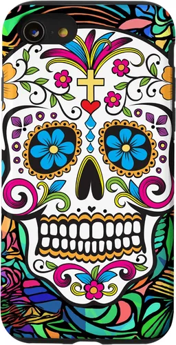 Vista 17 de Funda para iPhone 11 Pro Max Day of the Dead Sugar Skull
