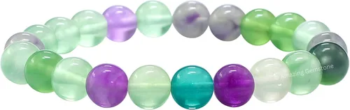 Vista 476 de Amazing Gemstone Crystal Bracelet for Women Men's Gifts - Protection Healing Crystal Bracelet - 8mm Gemstone Beaded Stretchable Bracelet Pulseras