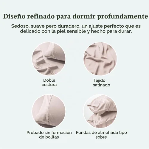 Vista 5 de Olive + Crate Fundas de Almohada de Eucalipto Tencel - Fundas de Almohada 100% Tencel Lyocell Refrescantes para Personas que Duermen con Calor