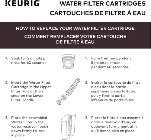 Vista 7 de Keurig Cartuchos de repuesto para filtro de agua, cartuchos de filtro de agua reemplazables, compatibles con cafeteras de cápsulas K-Cup 2.0