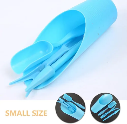 Vista 9 de Abaodam Succulent Planting Tools Kit PP Garden Hand Tool Set for Indoor Transplanting Digging Soil Loosening Succulent Care Accessories Blue