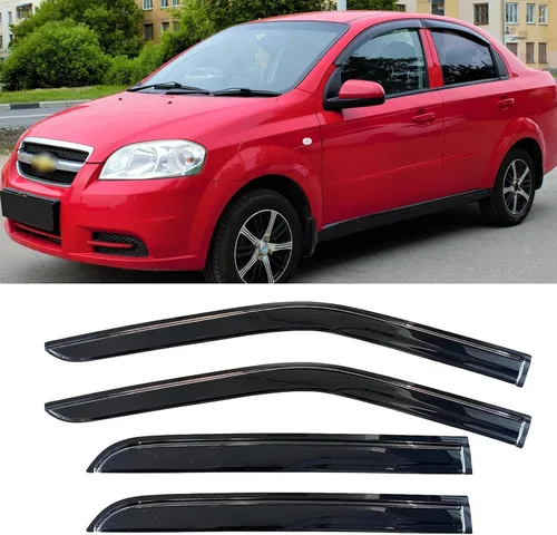 Vista 63 de YQAUTEC - Viseras para ventana, protectores contra la lluvia, compatibles con Subaru WRX 2015-2021, deflectores de viento para ventanas, viseras