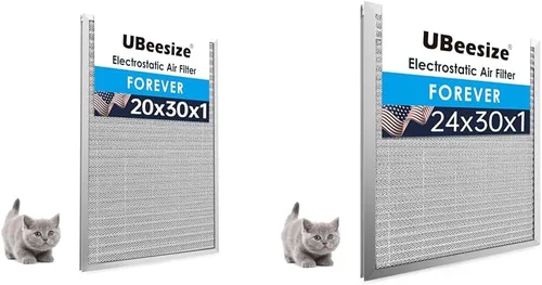 Vista 28 de UBeesize - Filtro de aire electrostático permanente de 10 x 20 x 1 pulgadas para aire acondicionado, calefacción y HVAC, reutilizable y lavable