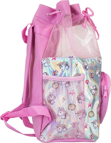 Vista 3 de Emoji Bolsa de natación de unicornio para niños, RosaRebel Fun.