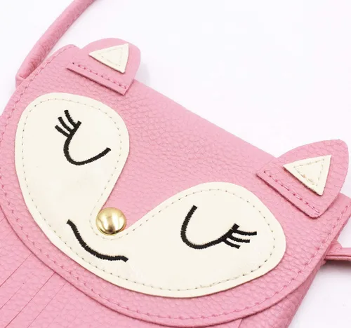 Vista 4 de ZGMYC Bolso de hombro con borla de gato, monedero pequeño, bolso cruzado para niños y niñas