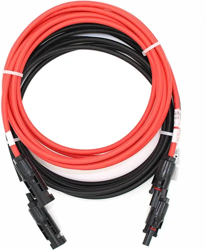 Vista 12 de Cables solares fotovoltaicos prémium de 10 pies 10 AWG con conectores macho y hembra, 7 hebras de cobre/2000 voltios, doble aislamiento y resistente