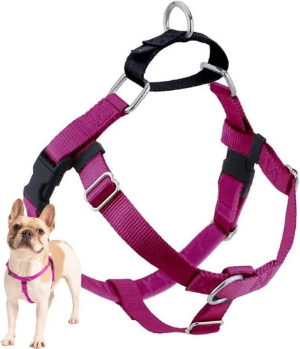 Vista 13 de 2 Hounds Design Freedom - Arnés para perro sin tirones, arnés ajustable, fácil de caminar y control cómodo, se adapta a perros pequeños, medianos