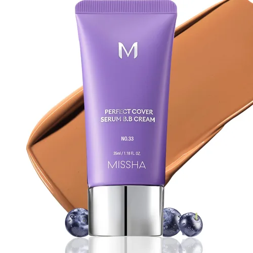 Vista 18 de MISSHA M PERFECT COVER SERUM BB CREAM No.13 Light Fair- Fair with Cool Undertone, BB Cream de Cardi B Pick, tinte para la piel, hidratante tintado