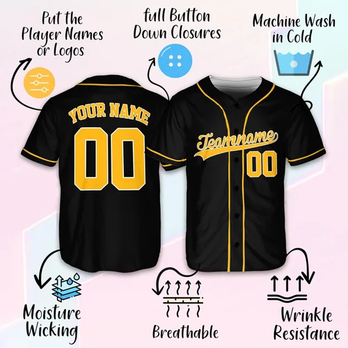 Vista 2 de Camiseta de béisbol personalizada, camiseta de béisbol personalizada, uniforme deportivo para hombres, mujeres, adultos y niños, haz tus propias