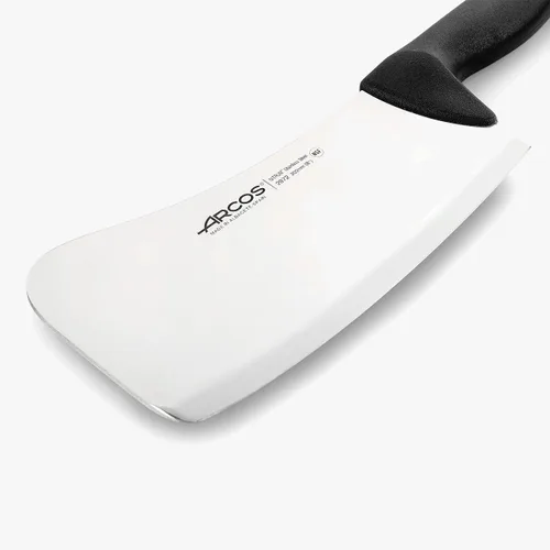 Vista 2 de Arcos Cuchillo de carnicero de acero inoxidable nitrum de 8 pulgadas y hoja de 7.874 in. Cuchillo de carnicero profesional. Mango ergonómico de Negro