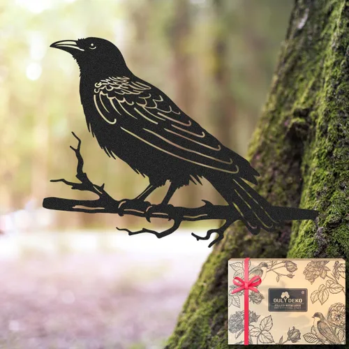 Vista 7 de OULYDEKO Estatua de águila calva de metal para jardín, decoración de árbol al aire libre, regalo de estatua de águila para hombres