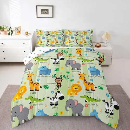 Vista 50 de Juego de ropa de cama rústica de granja color verde azulado con puerta de granero de madera, edredón de plumas tamaño Queen, decoración occidental