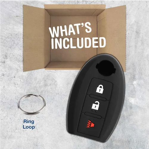 Vista 3 de KeyGuardz - Funda protectora de goma suave para Nissan Infiniti con control remoto de entrada sin llave