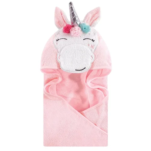 Vista 18 de Hudson Baby Toalla con capucha unisex de algodón con cara de animal para bebé, cocodrilo, talla única