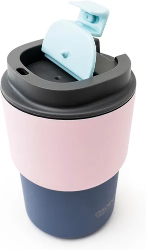Vista 15 de asobu Taza de viaje 360 – Taza de acero inoxidable aislada al vacío de 28 onzas con tapa y asa a prueba de derrames de 360° – Mantiene las bebidas