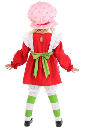 Vista 4 de Disfraz Retro de Strawberry Shortcake para Niña Pequeña Multicolor