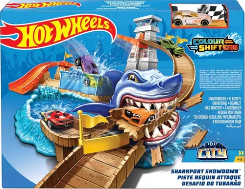 Vista 6 de Pista para autos con cocodrilo Hot Wheels Ultimate Gator Car