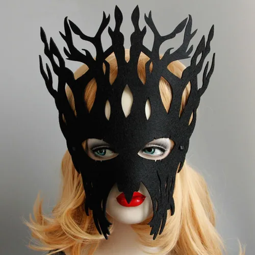 Vista 3 de Máscaras de Halloween para mascarada, máscara de árbol genial, decoración de broma de Navidad