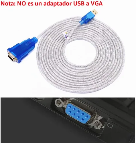 Vista 2 de DTECH Cable adaptador de puerto serie USB 2.0 a RS232 DB9 de 10 pies con chipset FTDI compatible con Windows 11 10 8 7 y Mac Linux