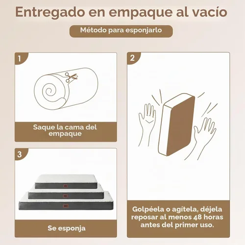 Vista 6 de EHEYCIGA Camas ortopédicas para perros, cama para perros con funda extraíble lavable, todos los tamaños de perros